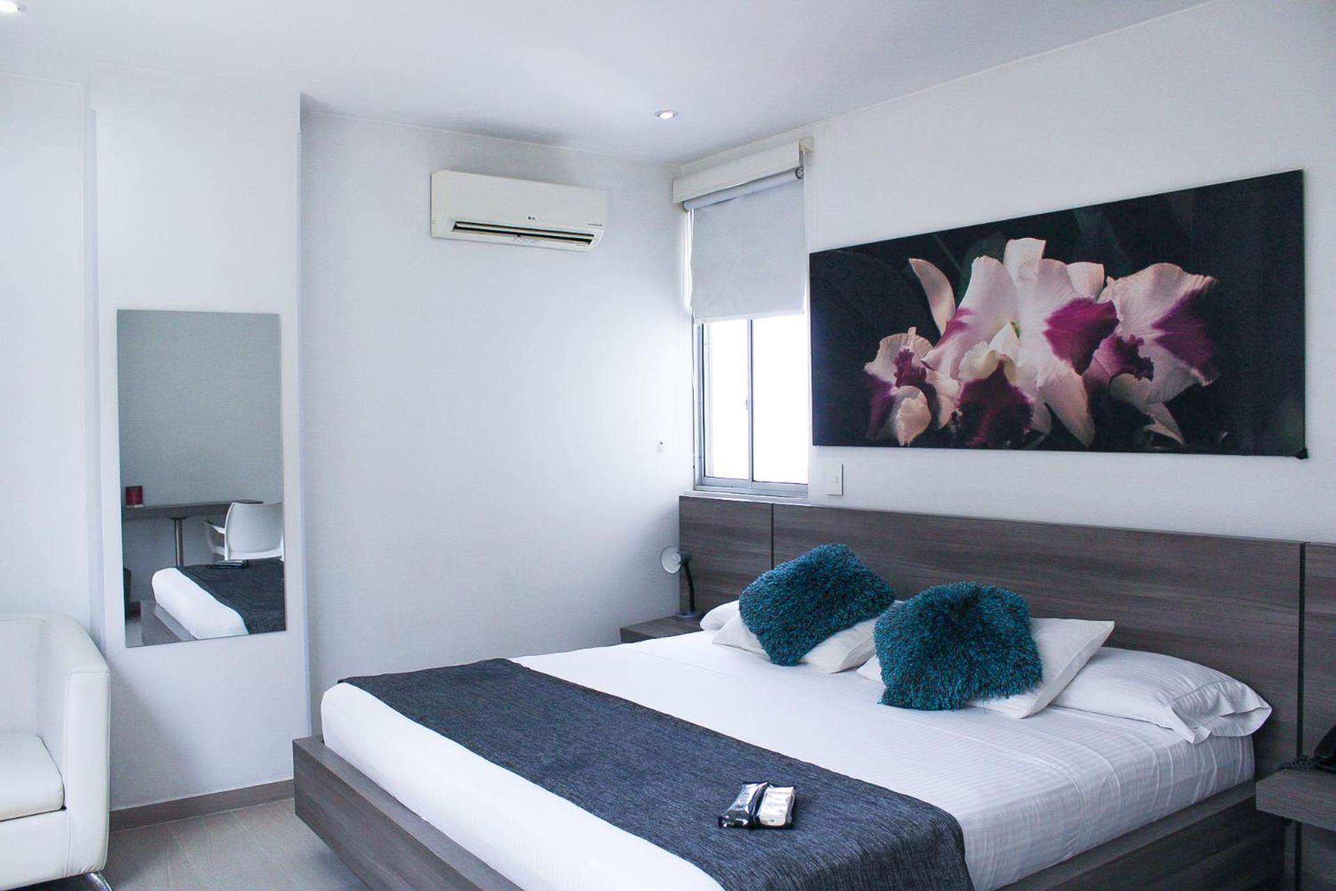 Habitación con detalles de diseño